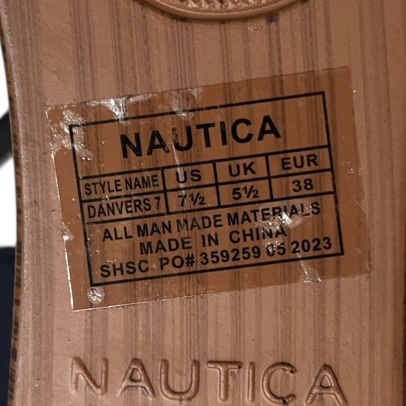 NAUTICA - NWT - SIZE 7.5 - THE DANVERS 7 STYLE - NAVY PLATFORM SANDALS - S6 - Picture 13 of 14